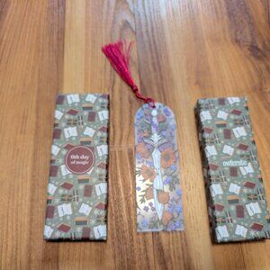 Powerless series inspired pressed flower bookmark from Owlcrate